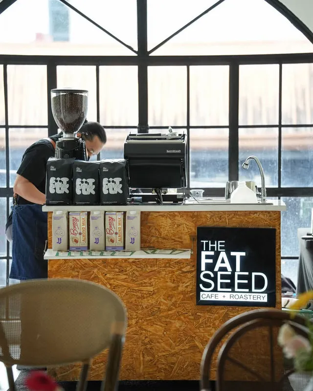 Fat Seed coffee cart at an event